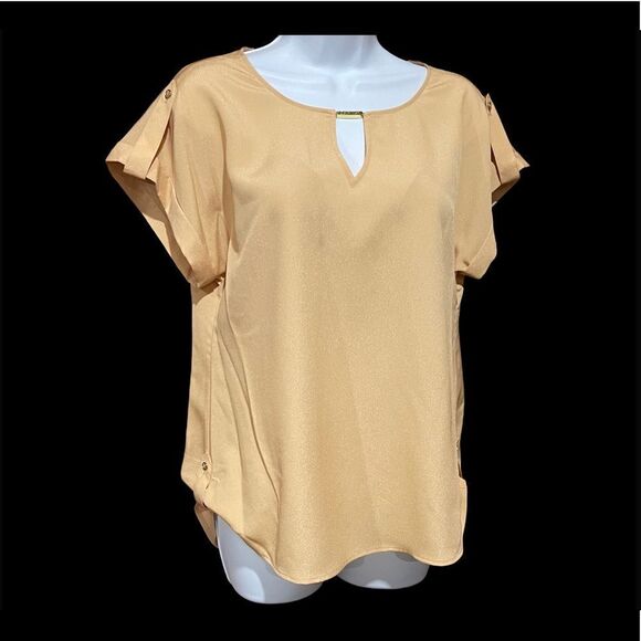 NWT Calvin Klein Modern Essential Blouse - Picture 1 of 6